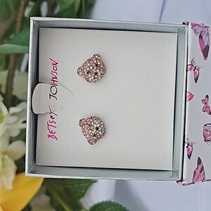 BETSEY JOHNSON TEDDY BEAR EARRINGS